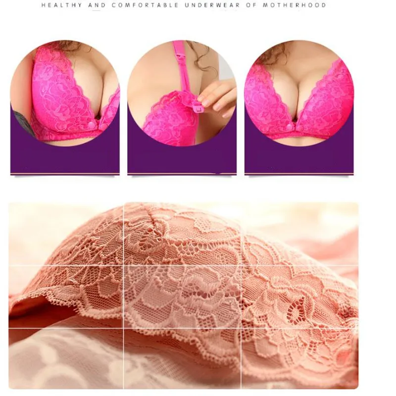 MODENGYUNMA BreastFeeding Bra Lace Cotton Maternity Nursing bra For Pregnant Women Pregnancy Underwear Intimates 2018 