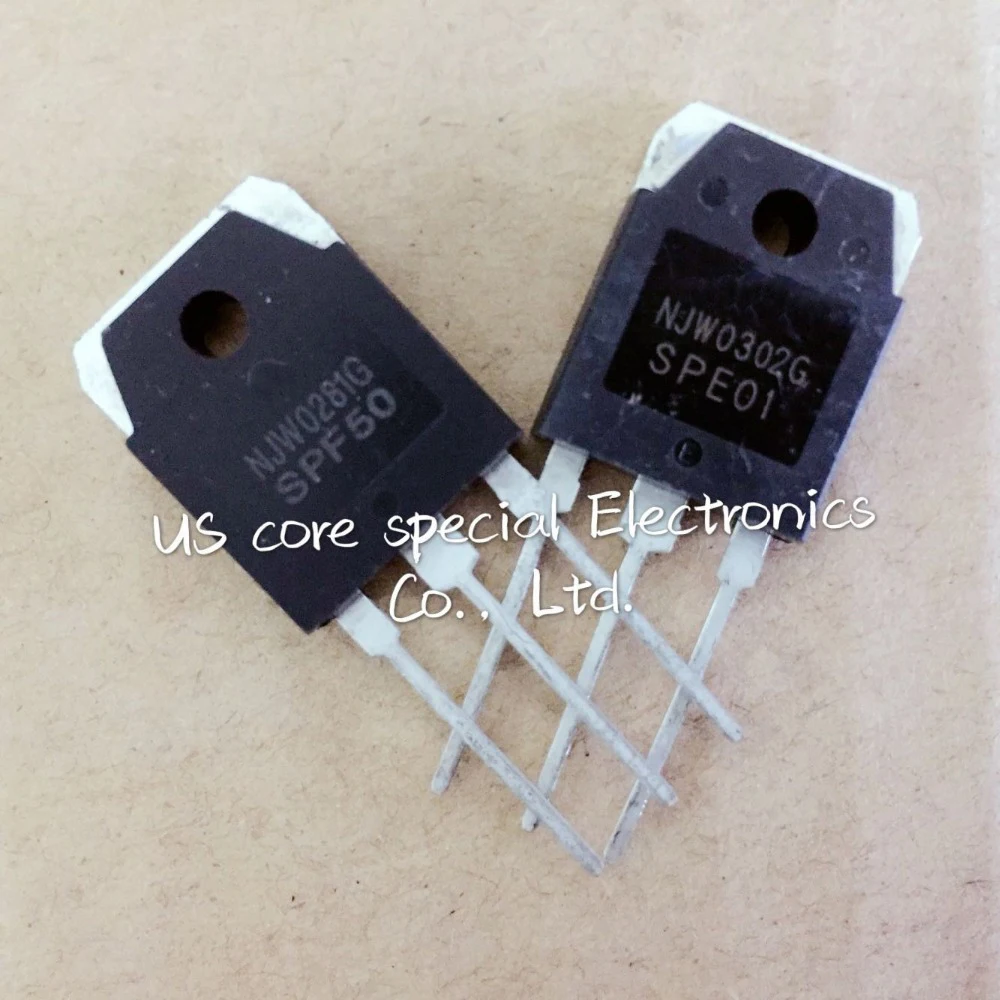 

10PCS free shipping 10pcs=5pair ( 5pcs NJW0281G + 5pcs NJW0302G ) NJW0281 NJW0302 high transistor 100% new original