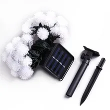 18ft/6M LED Chuzzle Ball Outdoor Solar String Lights Fairy Globe Christmas Lights Decorative Lighting for solar Garden lamps