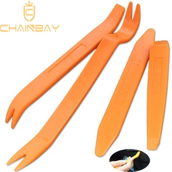 

4Pcs Car Trim Removal Tool Portable Auto Car Radio Kit Panel Door Pry Dash Interior Clip Set Repair Pry Hand Tools