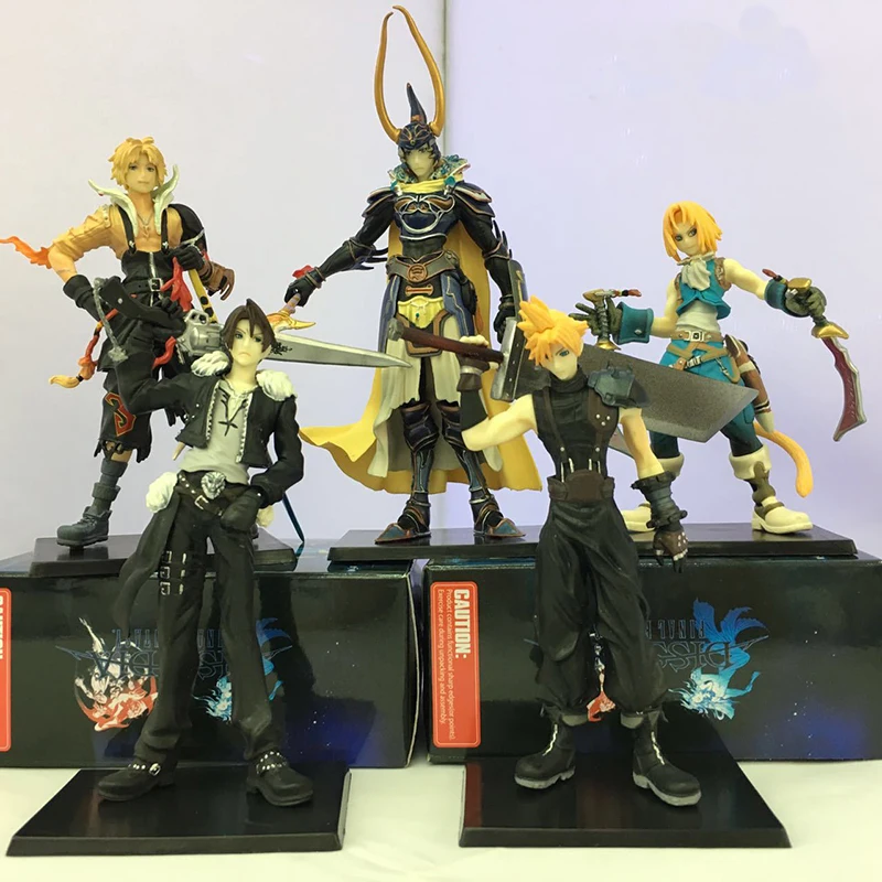 

Final Fantasy 5pcs/set Cloud Warrior of Light Squall PVC Figures Collectible Model Toys