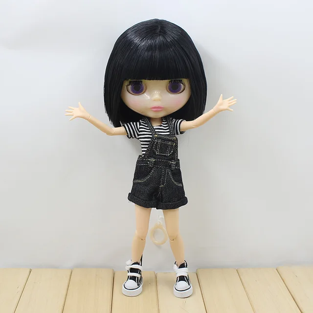 blythe doll black hair