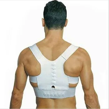 

Men Women Magnetic Posture Back Support Corrector Belt Band Feel Effect Magnet Therapy Brace Shoulder Braces & Supports