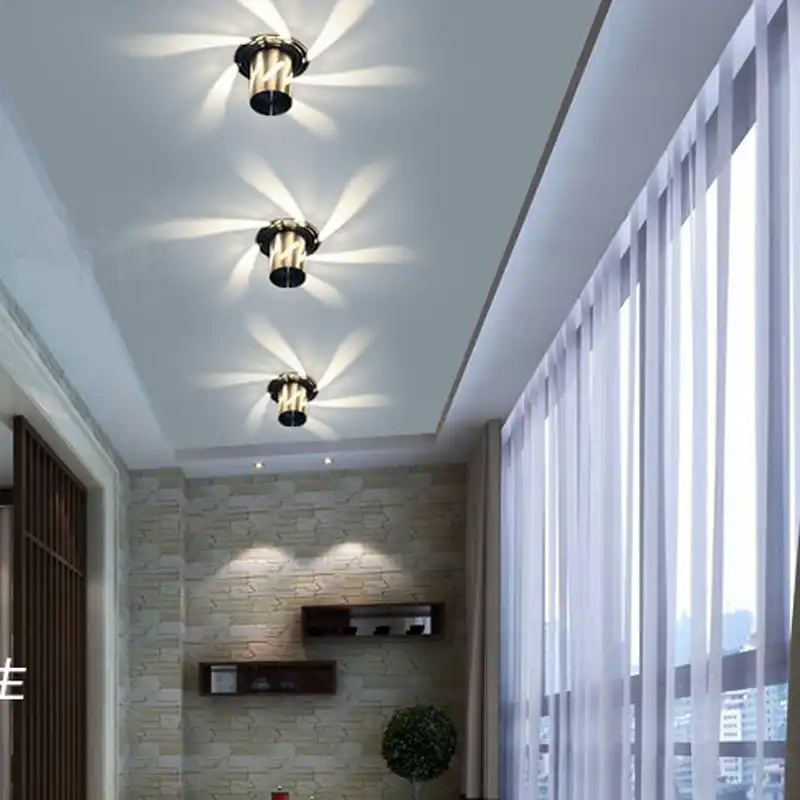 modern warna warni lampu langit langit led 3w warm cool led lampu langit langit ktv bar dekorasi channel teras lorong lampu