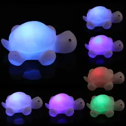 Милый новый черепаха LED 7 цветов Изменение ночь свет лампы партия Рождество украшения красочные Best игрушка в подарок для детей