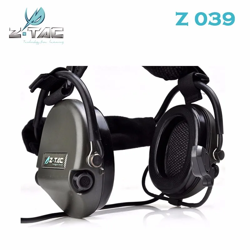 Fones de Ouvido Fone de Ouvido da Aviação Tactical Liberator Neckband Headset Ztac Militar Airsoft Softair Z039 z Tci ii 3 High Quality Esporte e Lazer