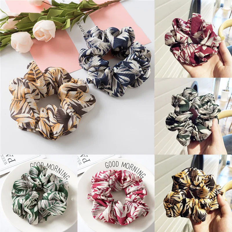 

Fashion 1pc Leaves Shape Hair Rope Accessories High Quality Ponytail Holder Women Girls Elastic Hairband