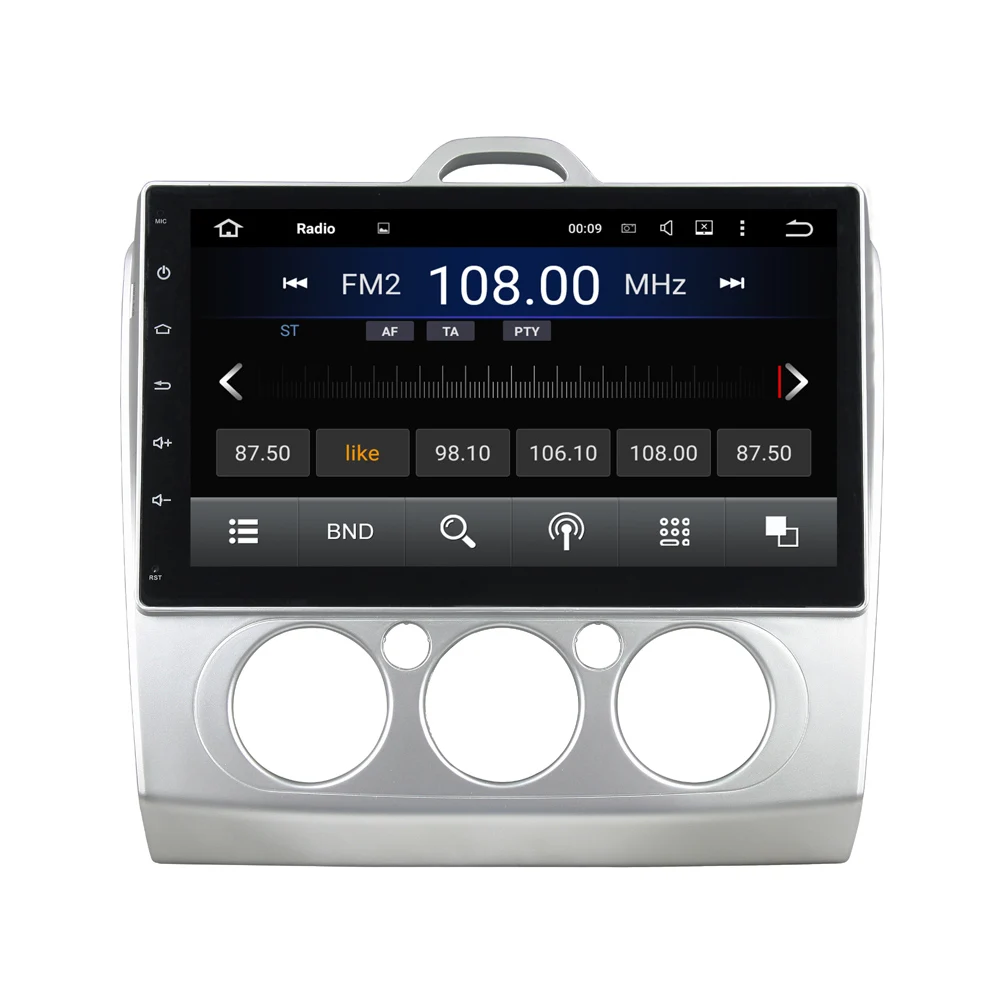 Clearance 10.1 inch Touch Screen Android 5.1.1 Car GPS Navigatior Audio Video Auto Radio for Ford Focus 2007-2011 (Manual Air-conditioner) 2