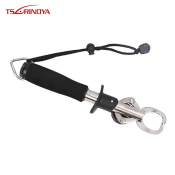 

Tsurinoya 24.5cm 220g Fish Plier Black Stainless Steel+EVA Fish Grip Max Weight 15kg Fish Lip Controller Fishing Accessories