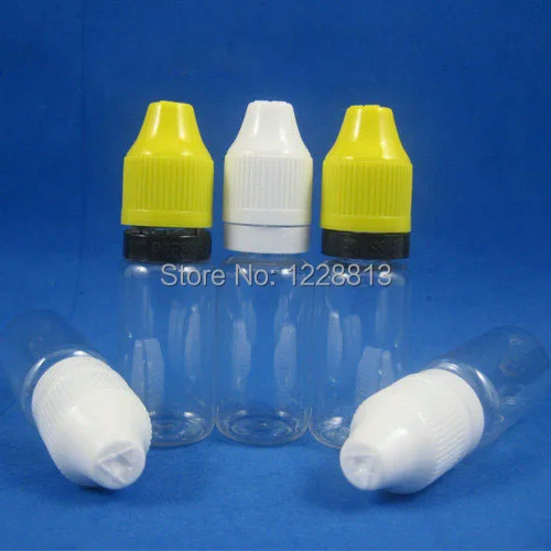 

200pcs 10ML PET Eye Dropper Bottle with dropper tip childproof caps
