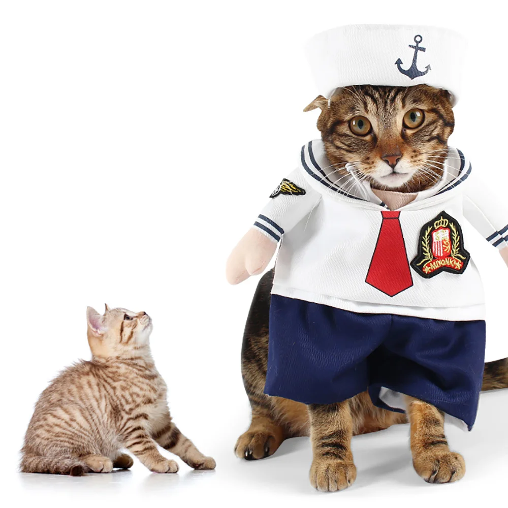 Костюм для домашних животных костюм моряка одежда костюмированной вечеринки