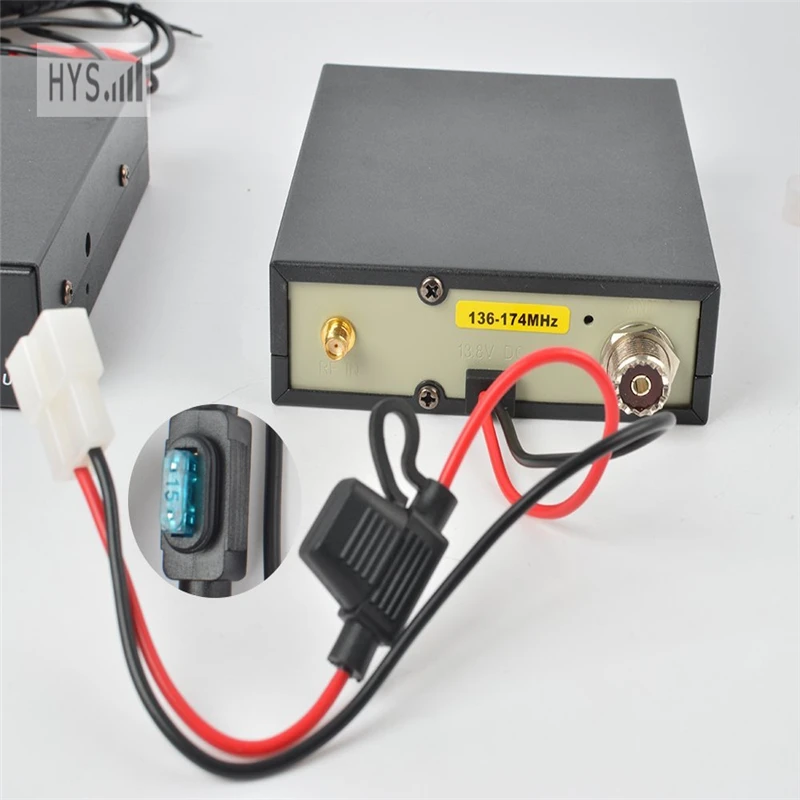 HYS 2M Walkie Talkie Power Amplifier for 2 6W VHF 136MHz 174MHz Motorola GP300, CP200, CT150