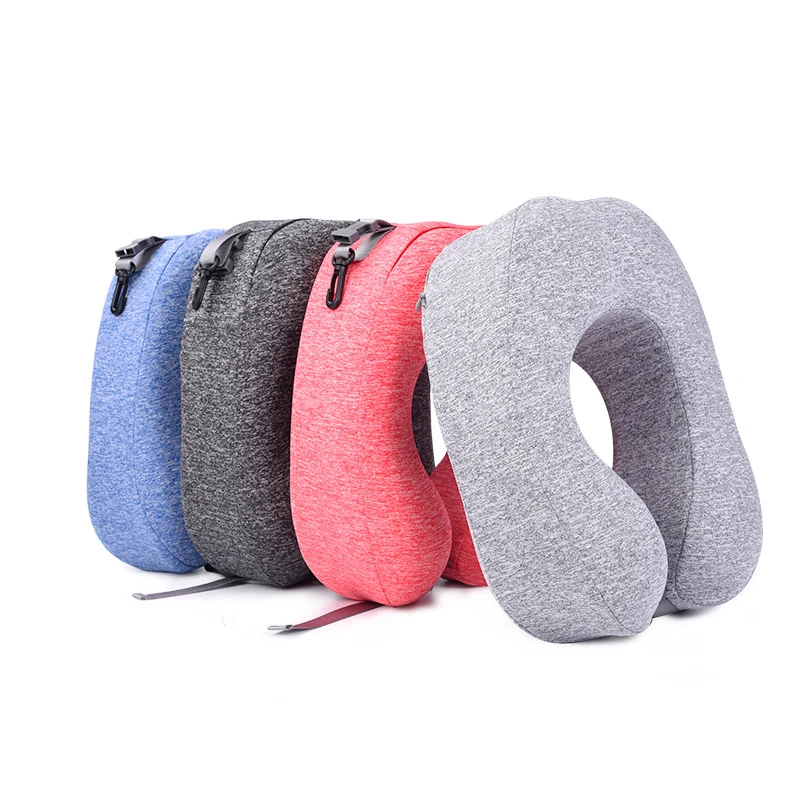

New U Shaped Memory Foam Neck Pillows Soft Slow Rebound Space Travel Pillow Solid Neck Cervical Healthcare Bedding Free Shipping