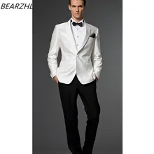 Свадебный костюм жениха txuedos, белая одежда жениха, облегающая одежда, шерсть