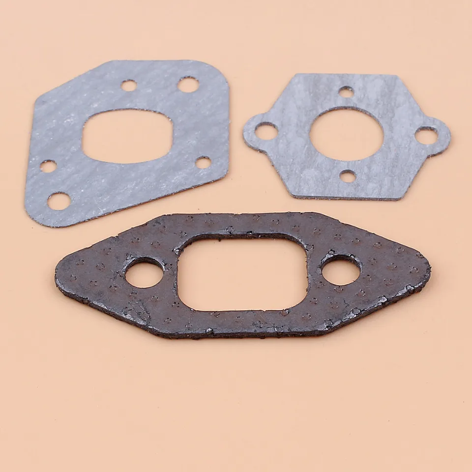 Kit 3 Joints De Carburateur Pour Scies à Chaîne PARTNER 350-390 & POULAN 1975-2550 - Remplace Réf. 530 06 96-08
