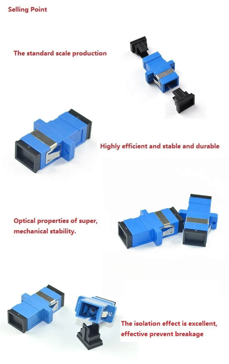 SC-SC одного фланец SC муфта волокна фланец волоконно-оптический разъем адаптера в Уровень Телеком Связь конвертер