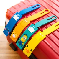 Cute Travel Luggage Label Straps Luggage Tag 2016 For Cartoon Silicone Suitcase Korean Style Name ID Address Tags Luggage Tag 2