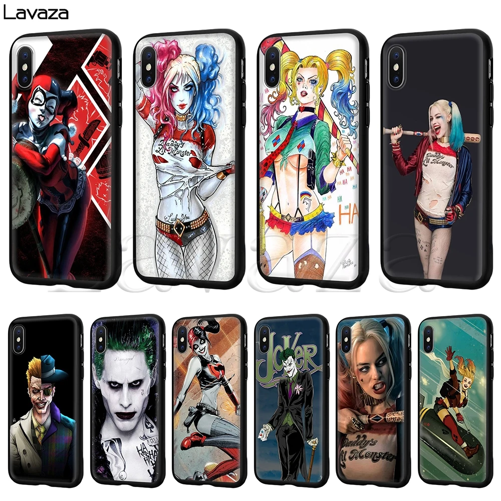 Lavaza the joker and harley quinn Silicone Soft Case for
