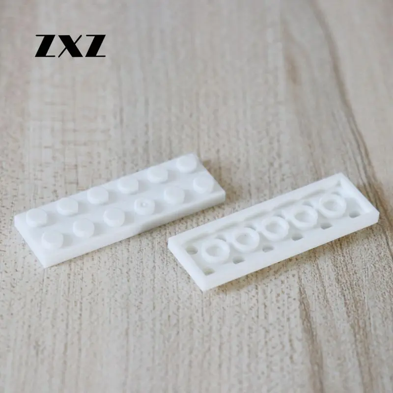 DIY Enlighten Building Block Bricks 2x6 Plate 3795 собирает маленькие частицы объемная модель фигурки