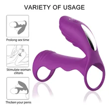 Sex Double Ring Bullet Vibrator Rotating Anal Plug Prostate Massager Butt Plug Anal Pump Masturbator for Men Adult Sex Toys