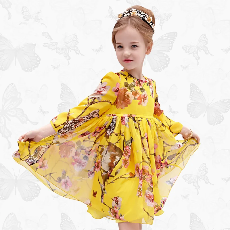 W.L.Monsoon Children's wear Girls dress Summer dress New Long sleeve chiffon children's dress Princess dress W.L.Monsoon Children's wear Girls dress Summer dress New Long sleeve chiffon children's dress Princess dress