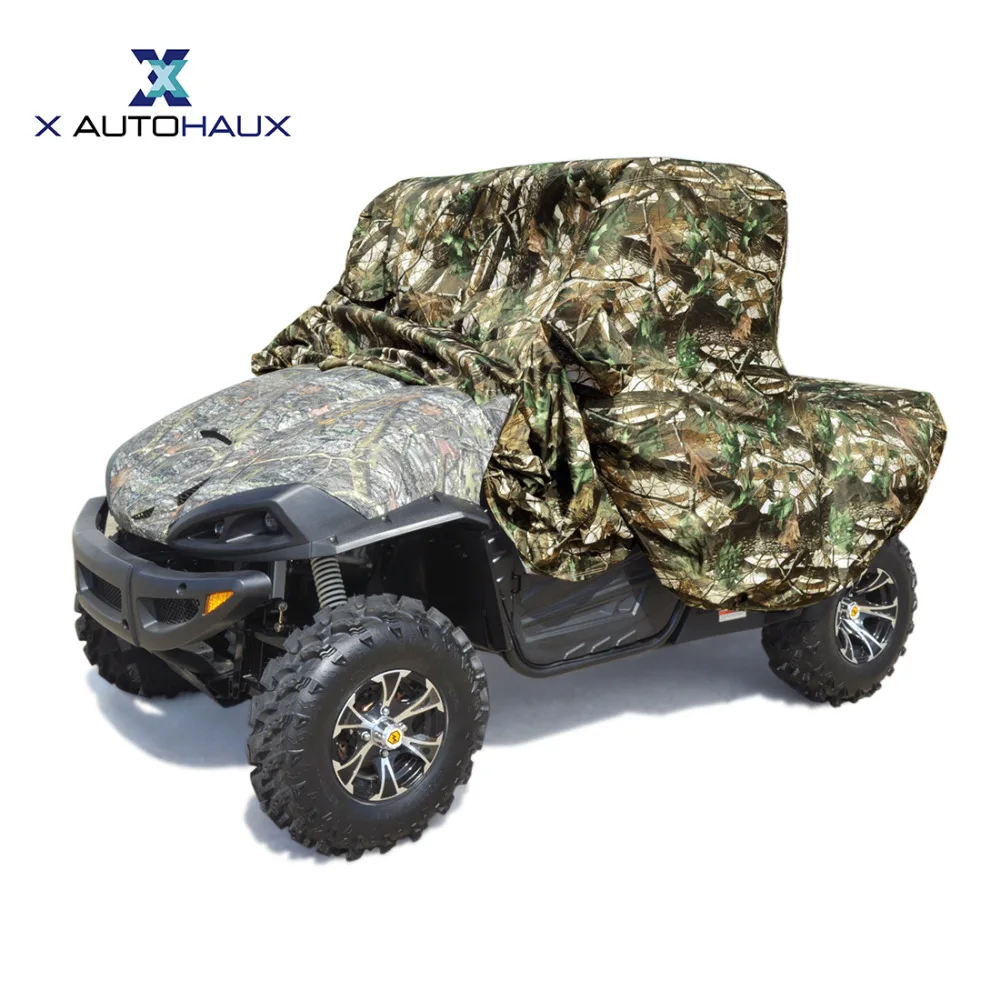 

X AUTOHAUX 342 x 190 x 150CM Maple Leaf Camouflage Pattern All Weather Waterproof Wind-proof UV Protection UTV Cover