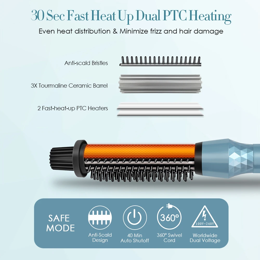 Swanmyst щетка для завивки волос 3 в 1 щипцы выпрямитель нормальная расческа