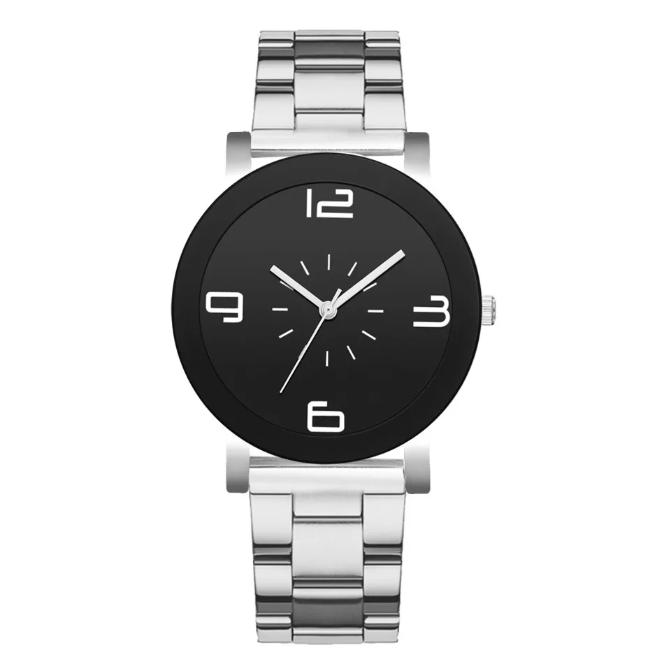 

Exquisite Fashion Women Watch Casual Monochrome Simple Digital Metal Steel Strap Ladies Watch Temperament Quartz WristWatch