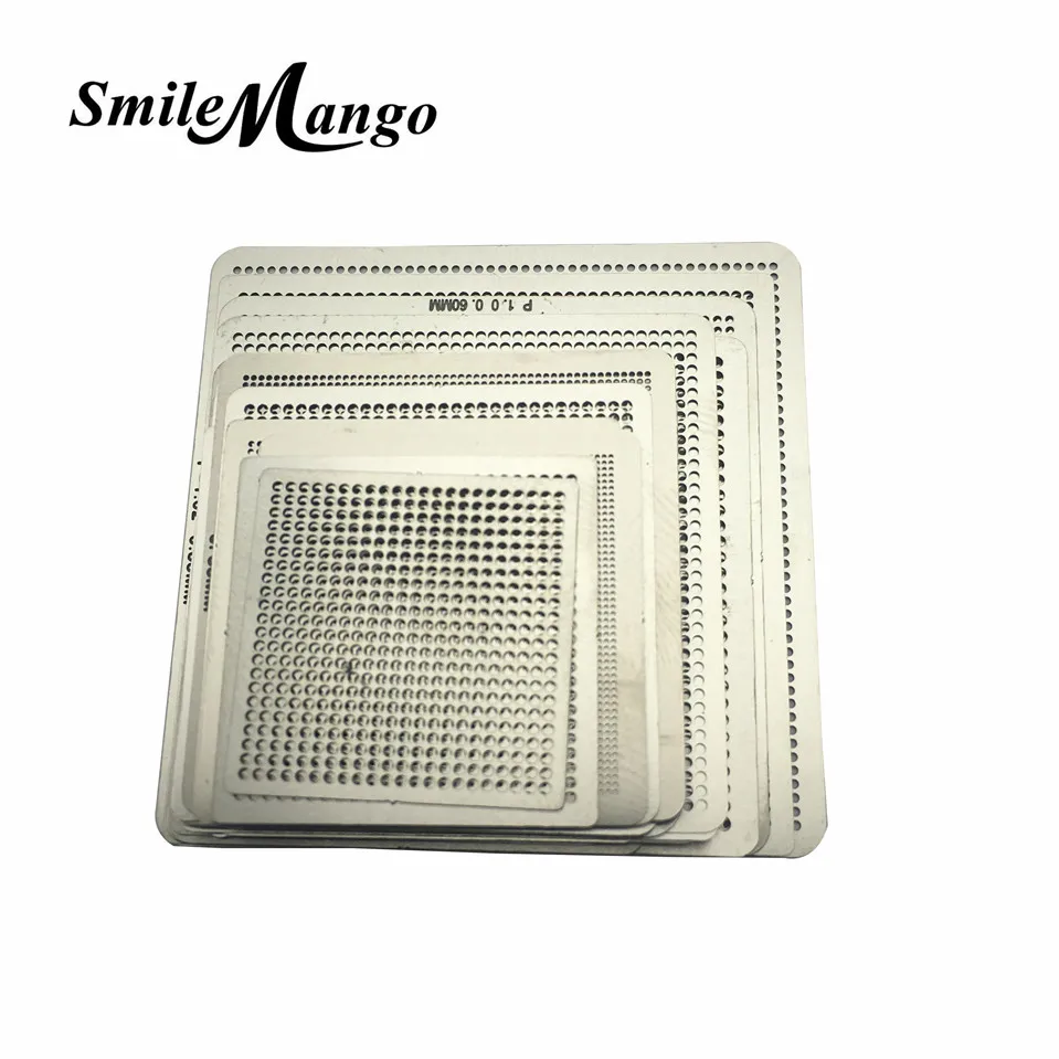 

2017 27pcs BGA Directly Heat Rework Reballing Universal Stencil Template