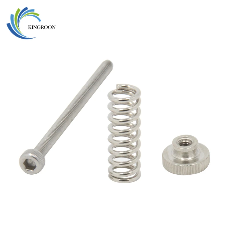 

KINGROON 1PC 3D Printer Leveling Components M3 Screw Leveling Spring Kit For 3D Printer Parts Knob Suite Accessories Kit