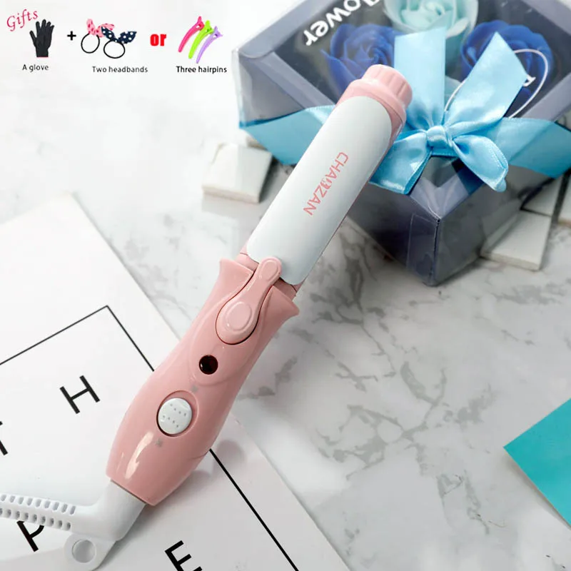

Professional 110-240V Mini Portable Electric Hair Curler Personal Hair Styling Tools Wavy Tourmaline Ceramic Curling Iron B25