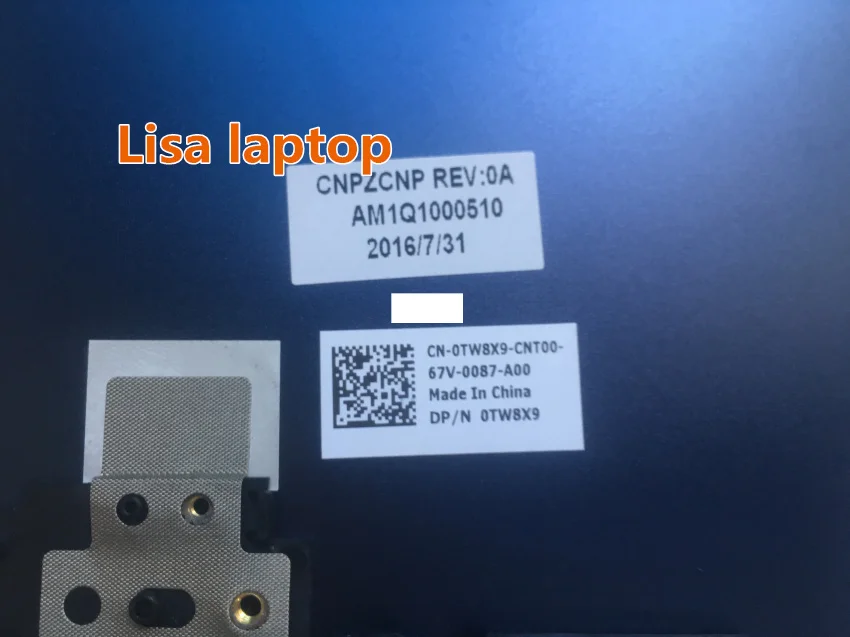 Для ноутбука Dell Vostro 5468, ЖК-дисплей, топ, задняя крышка, TW8X9, фиолетовый, светодиодный, класс B, протестирован
