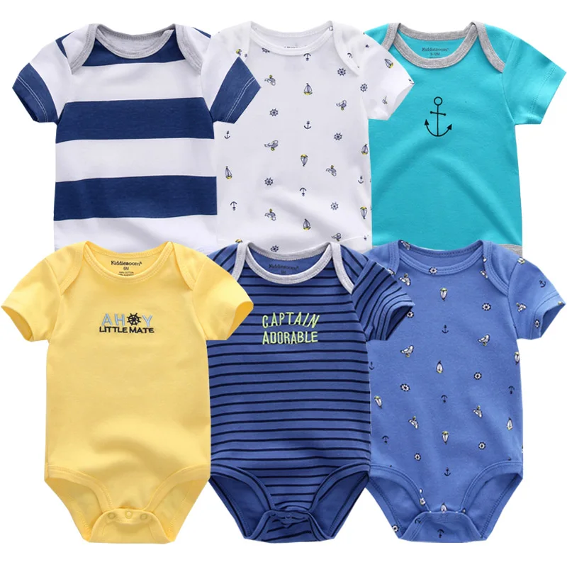 Летняя одежда для малышей; Roupas de bebe; хлопковый костюм с короткими рукавами; ropa bebe infantis; Одежда для новорожденных мальчиков и девочек; комбинезоны - Цвет: BDS6068