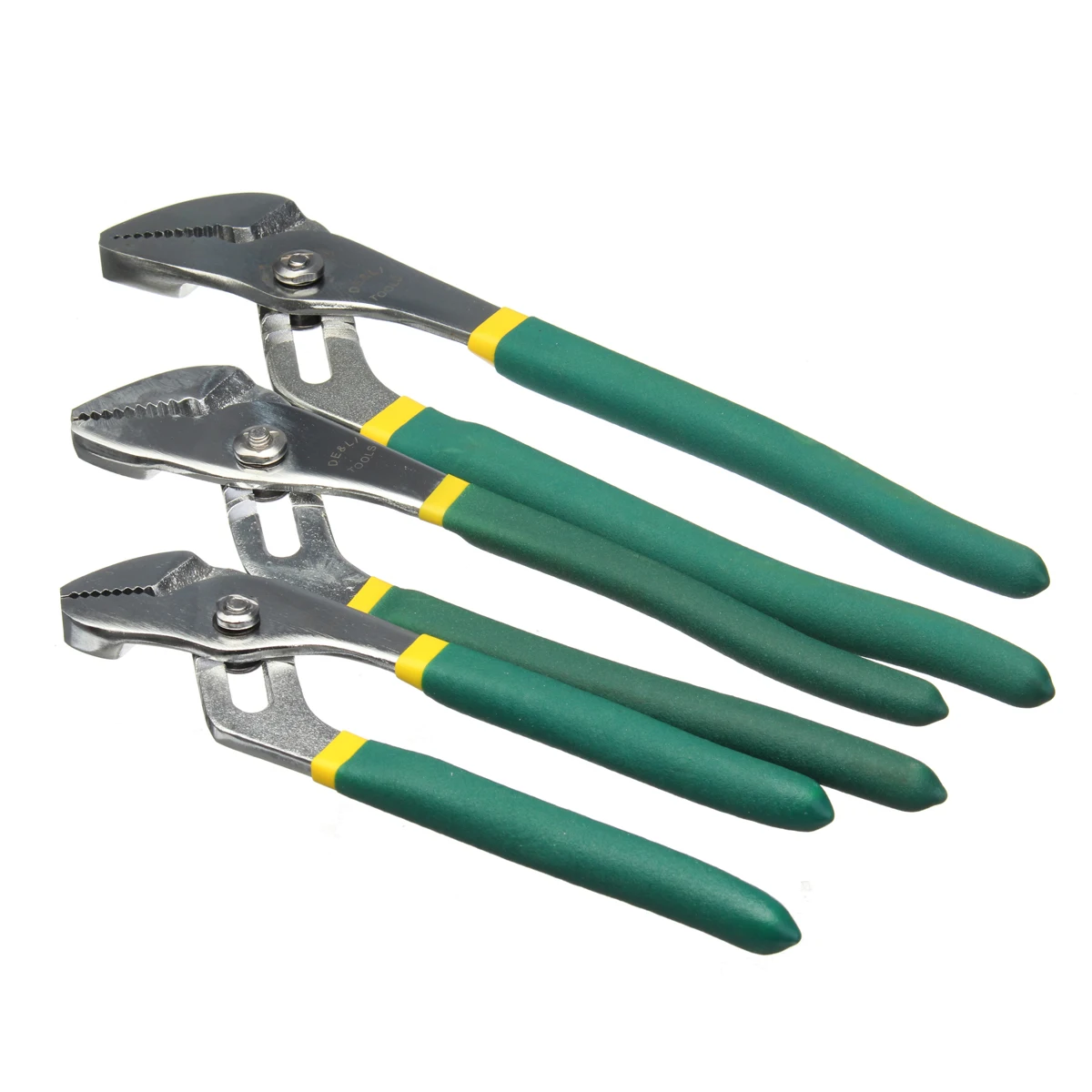 

8/10/12 Inch Green Water Pump Plier Straight Curved with Quick Release Lever pliers Grip pipe wrench Plumber Hand Tools