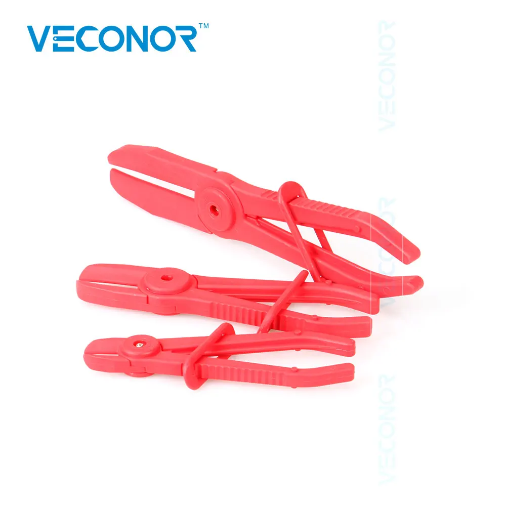 

3 Pcs Flexible Hose Clamps Line Clamp Kit Brake Fuel Water Line Plier Tool