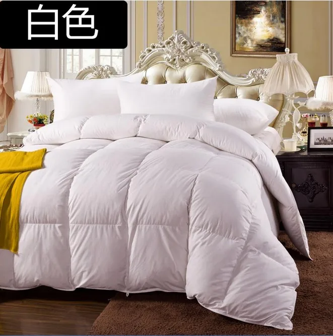 Spring 90 White Down Comforter King/queen/twin Size 100 Cotton Cover