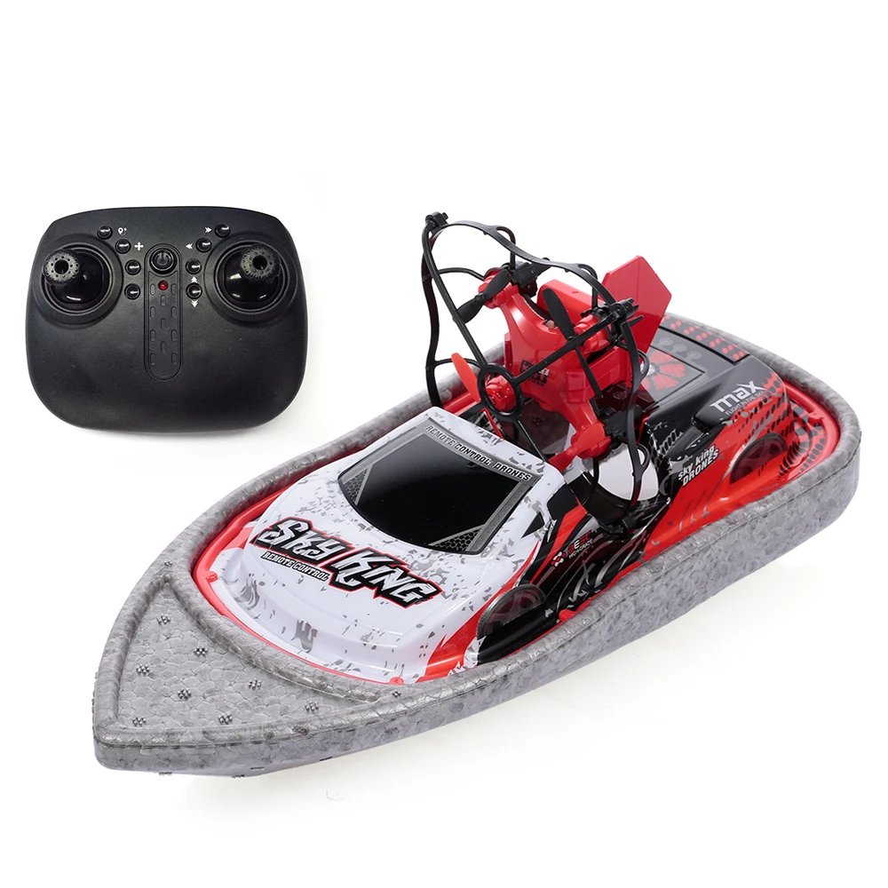 

High Quality 3 in1 Mini RC Boat Drone Car PVC Sea Air Land Mode 3-mode Altitude Hold Headless Mode RC Boat Quadcopter Drone RTF