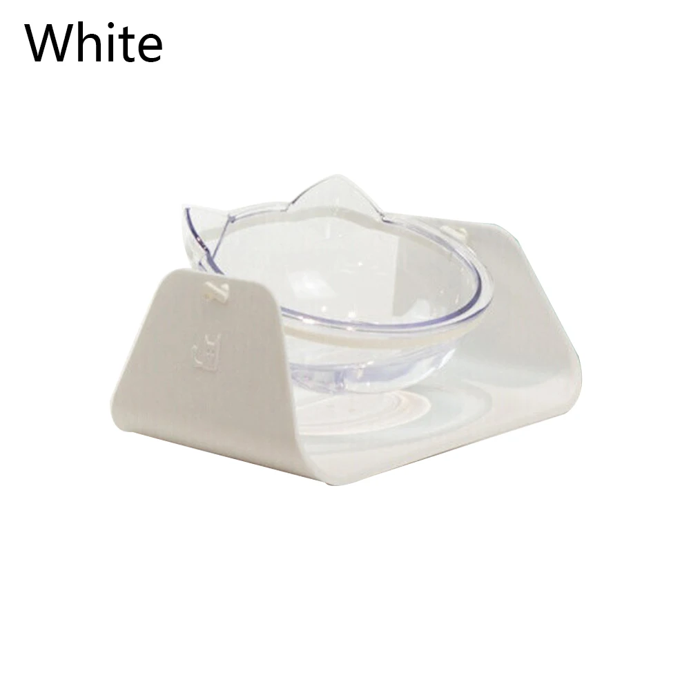 1 шт. кормушки для домашних животных посуда 15 градусов регулируемая кормушка для домашних животных миска для собак и кошек практичная Регулируемая миска для кормов поилка для кормления - Цвет: White