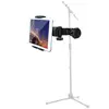 tablet holder and phone holder for Microphone stand ABC plastic mount for Apple Ipad for Iphone 4.5-10.5'' ereader car backseat 4