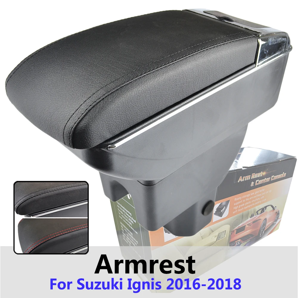 

Xukey Central Armrest For Suzuki Ignis 2016 - 2018 Console Center Black Storage Car Styling Box Ashtray 2017