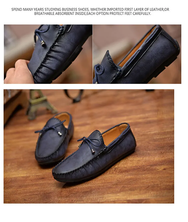 Casual Leather Loafer Shoes Men Soft Comfortable Driving Shoes Men Moccasins Footwear Mokasin Kasual For Men Schoenen785