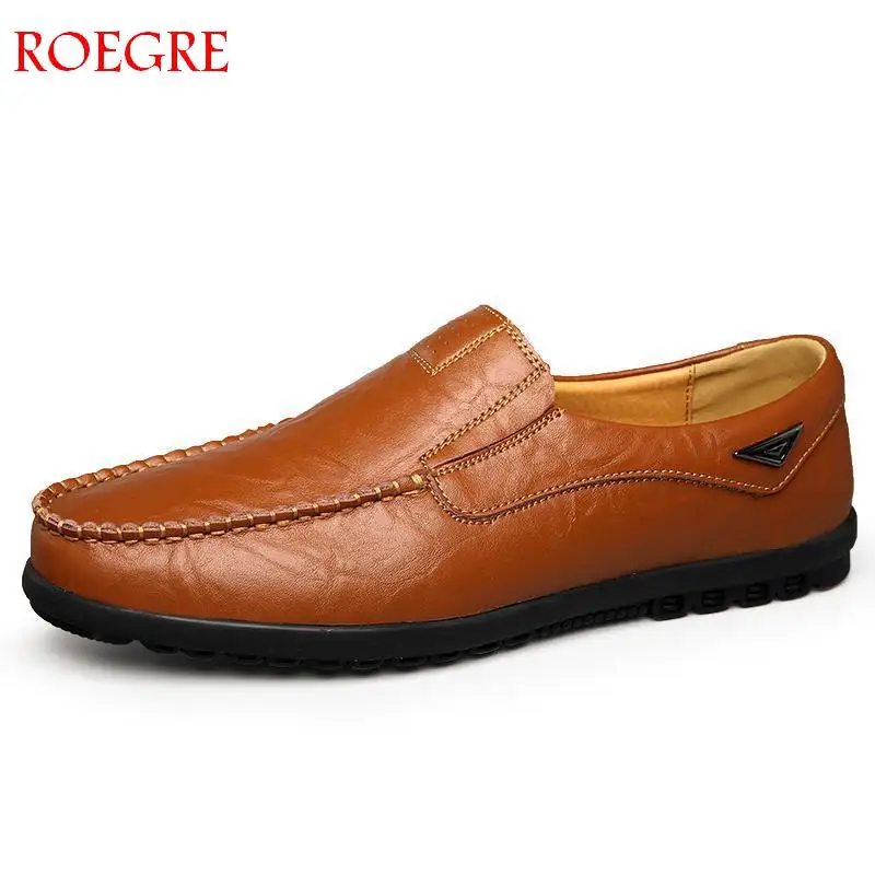ROEGRE/бренд г. Весенняя мужская повседневная обувь высокого качества из кожи в стиле ретро, Модная стильная мужская обувь, удобная обувь ручной работы