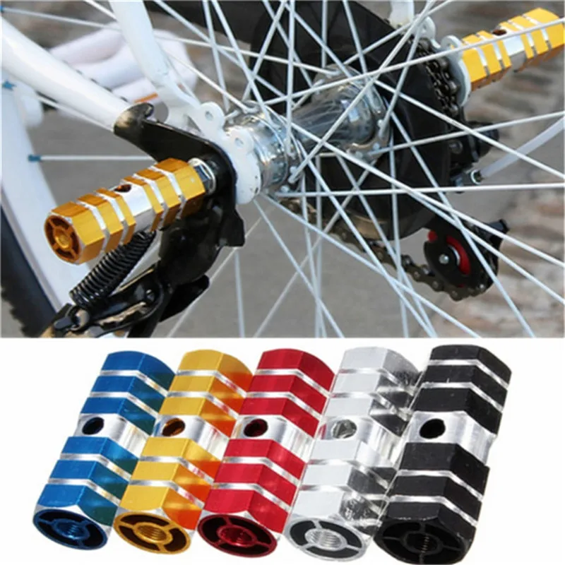 Hot Sale 1pair Cycling BMX Bike Cylinder Aluminum Alloy 3/8 Axle Foot