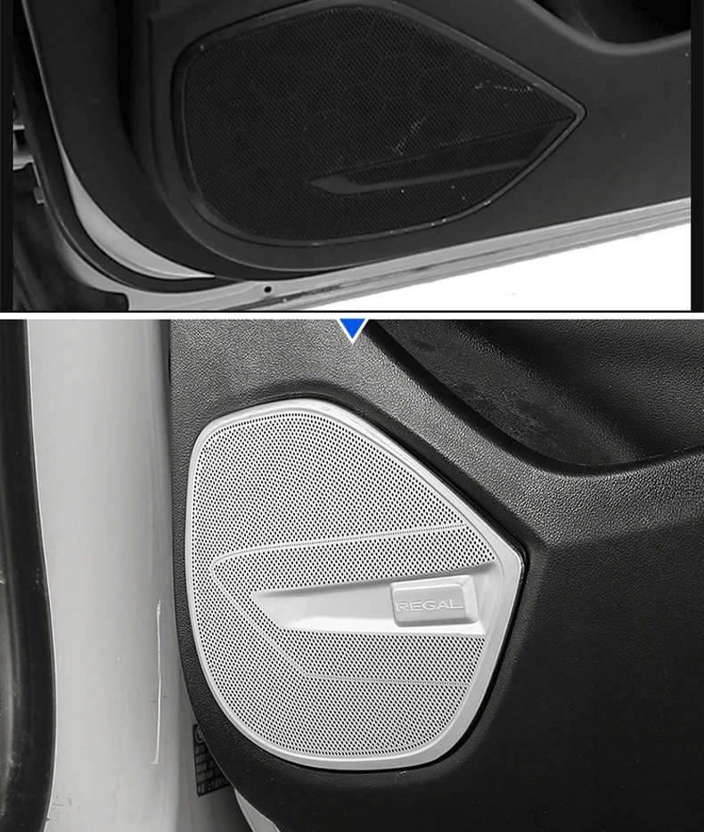 Lsrtw2017 Нержавеющая сталь автомобиля Внутренний дверной звуковой проигрыватель Крышка для Buick Regal Opel Insignia