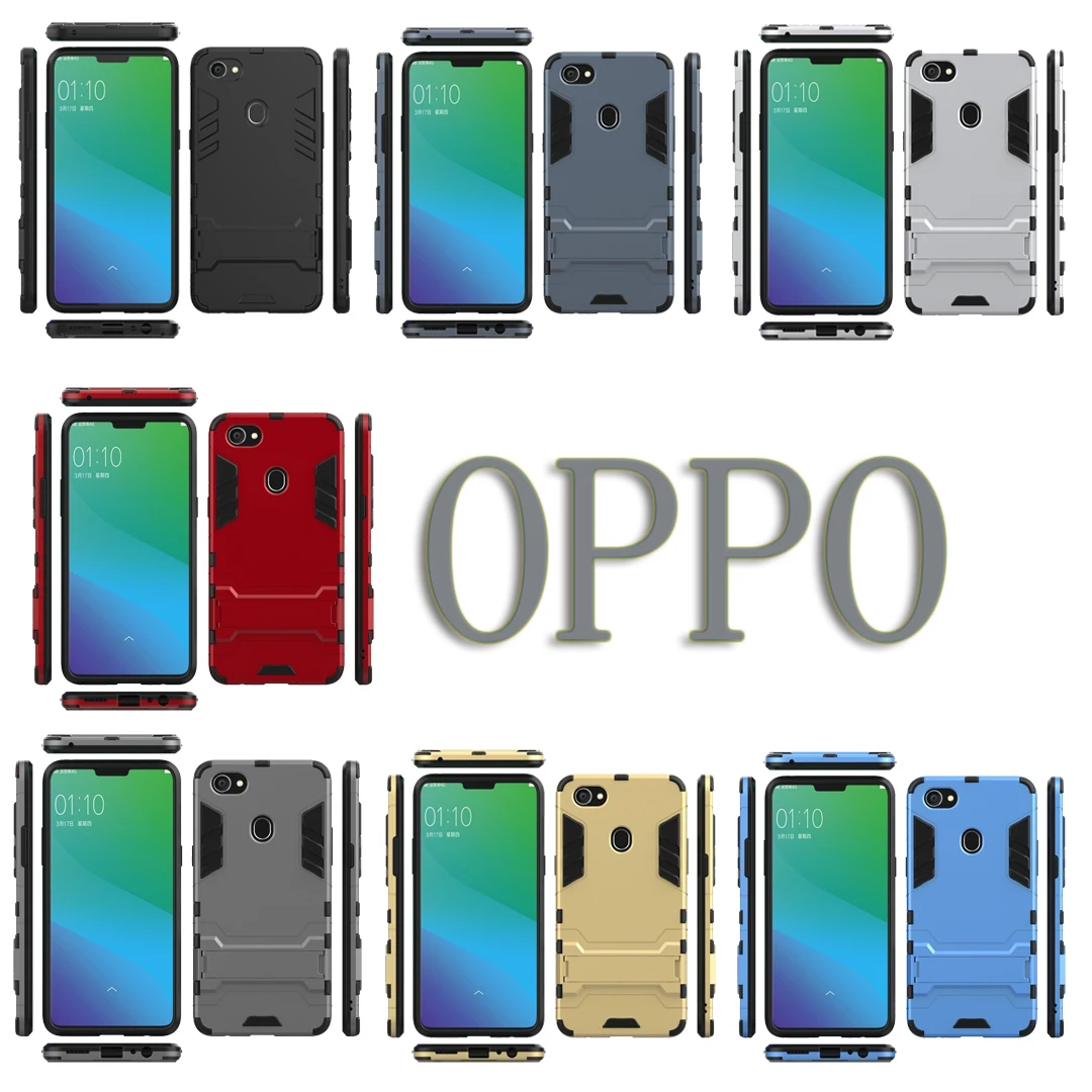 Slim Robot Armor Shockproof Case For OPPO Realme 1 A7 F9 A33 F1 F1S A37 A39 F3 A71 F5 A79 A83 F7 A5 Coque Shell Funda cover |