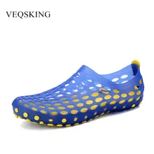 Пляжная водонепроницаемая обувь для мужчин и женщин; пляжные сандалии; Повседневные Дышащие шлепанцы на плоской подошве; дышащая обувь