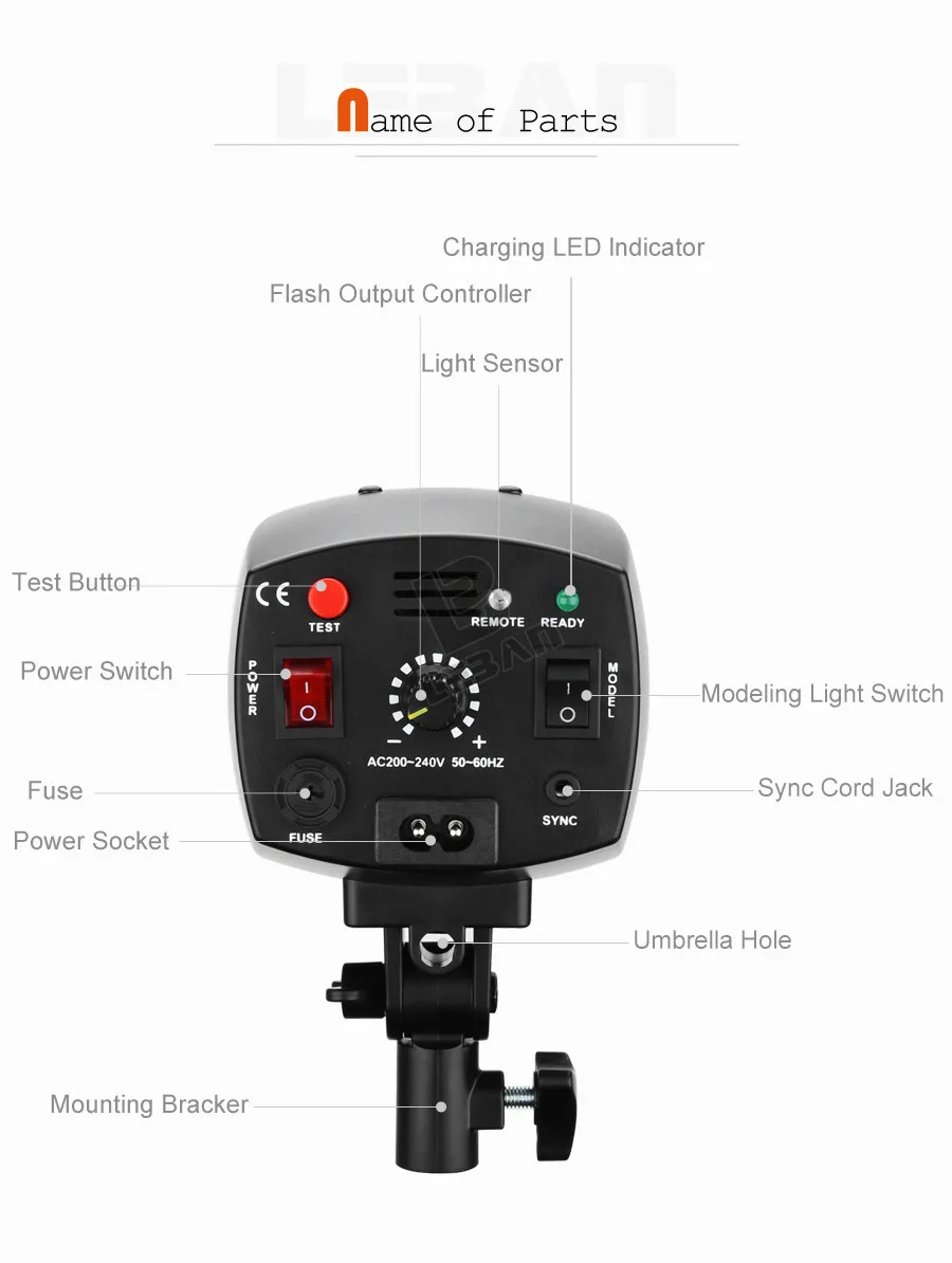 Компактный студийный стробоскопический светильник Godox Mini Master K-150A 150 Вт