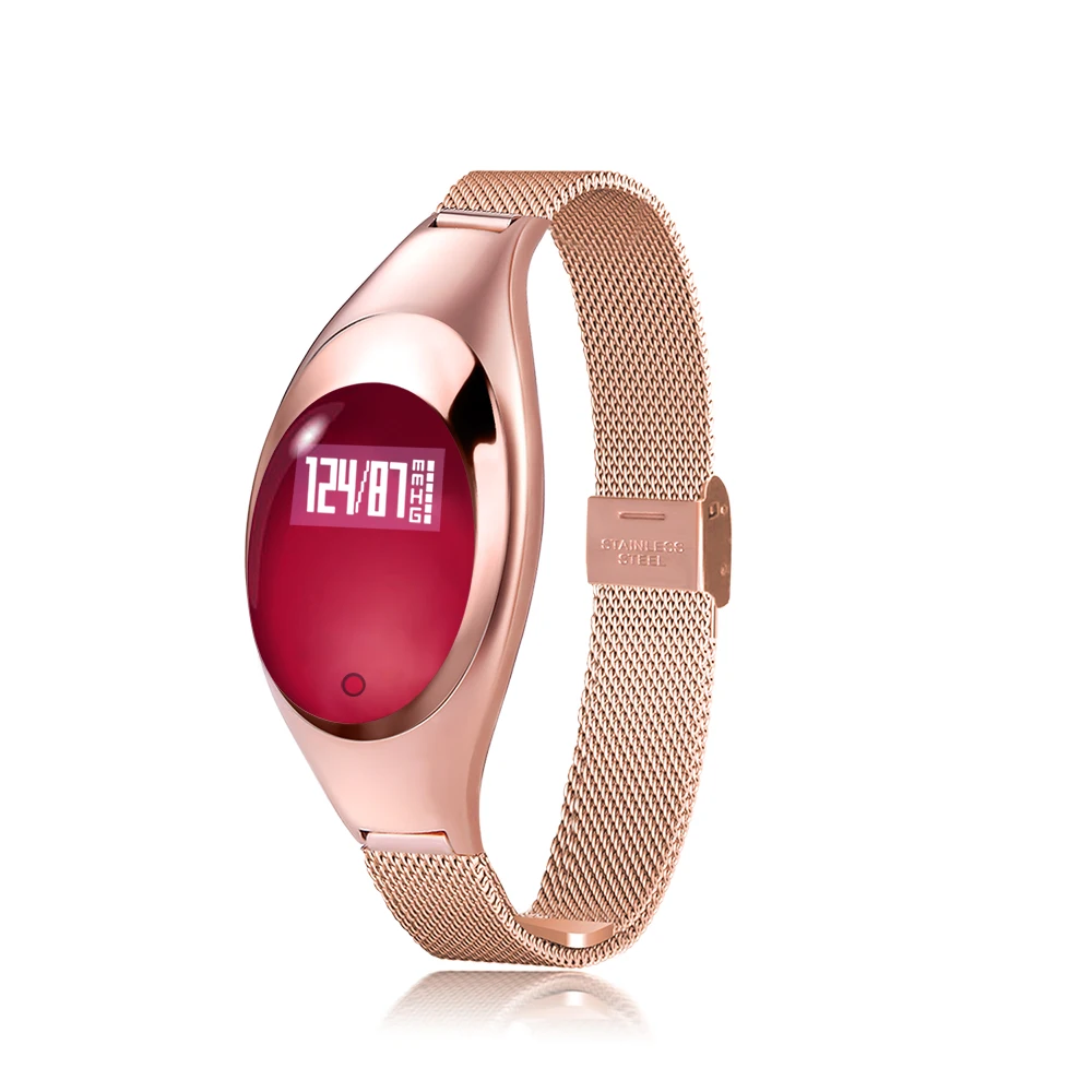 

Fashion BT Smart Watch Metal Wristwatch Bracelet High Definition LED Blood Pressure Heart Rate Monitor Pedometer Fitness Tracker