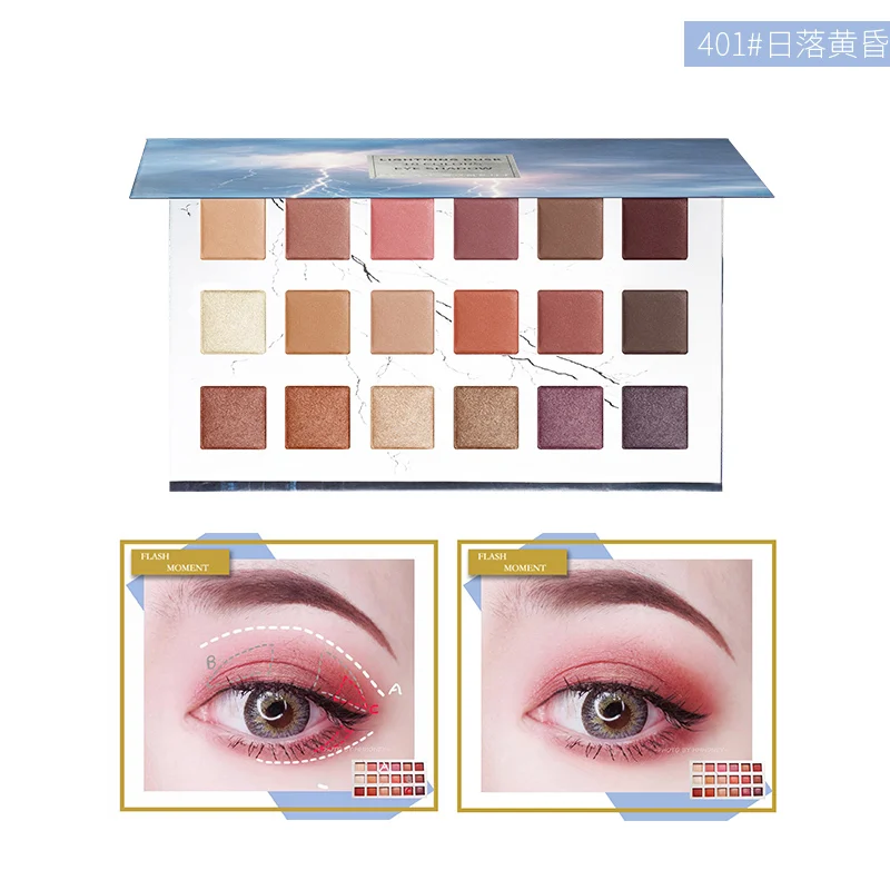 Pudaier Новые блестящие тени для век pallete makeup eye shadow palette Профессиональные Тени для век Палитра теней блестящие Матирующая косметика - Цвет: N401