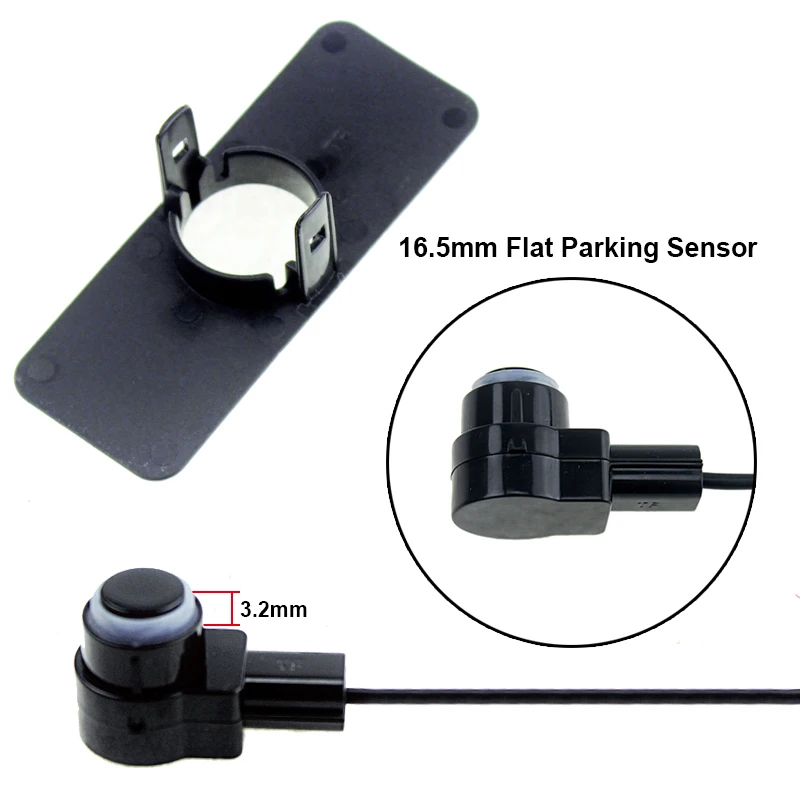 Parktronic Car Reverse Parking Sensor Flat Effect Original 13mm Sensors with Adjustable Sound Auto Parking System with Buzzer